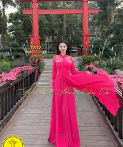 Huyền Phách - Áo Dài Thiết kế cao cấp mã T312 Hoàng Cẩm Chi