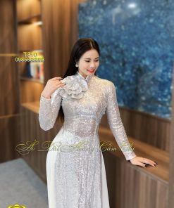 Áo dài thiết kế Kim Sa Bling Bling