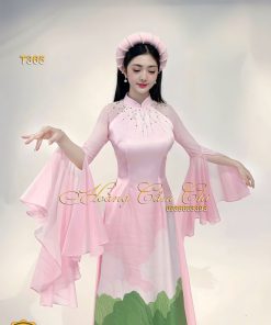 Áo dài thiết kế Hồn Non Sông Mã T365 Hoàng Cẩm Chi