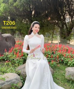 Áo dài thiết kế cao cấp mã T206 Hoàng Cẩm Chi
