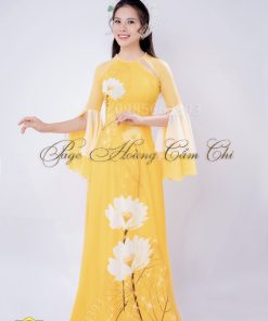 Áo dài thiết kế mã T84 Hoàng Cẩm Chi