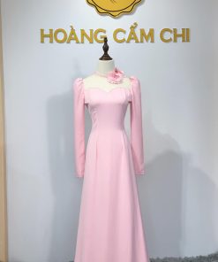 Áo dài thiết kế mã T222 Hoàng Cẩm Chi