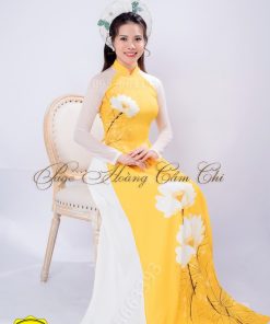 Áo dài thiết kế mã T89 Hoàng Cẩm Chi