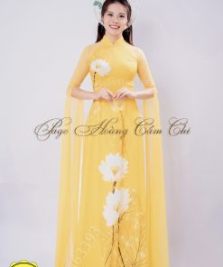 Áo dài thiết kế mã T85 Hoàng Cẩm Chi