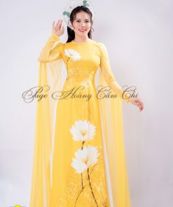 Áo dài thiết kế mã T86 Hoàng Cẩm Chi