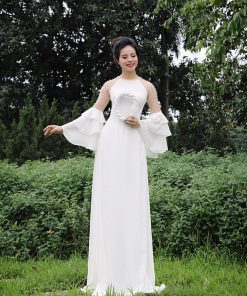 Áo dài thiết kế mã T38 Hoàng Cẩm Chi