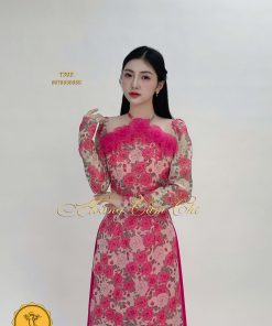 Áo dài thiết kế Diễm Vân mã T395 Hoàng Cẩm Chi