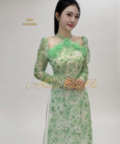 Áo dài thiết kế Tiên Nhã mã T392 Hoàng Cẩm Chi