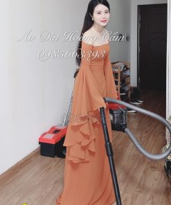 Áo dài thiết kế mã T100 Hoàng Cẩm Chi