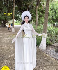 Áo dài thiết kế mã T107 Hoàng Cẩm Chi
