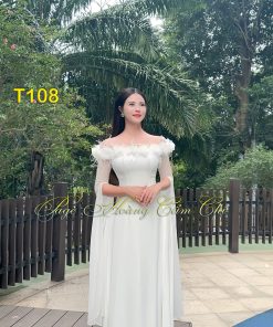 Áo dài thiết kế mã T108 Hoàng Cẩm Chi
