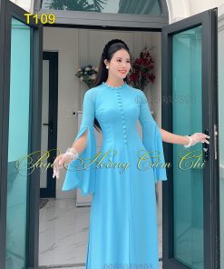 Áo dài thiết kế mã T109 Hoàng Cẩm Chi