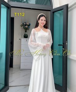 Áo dài thiết kế mã T112 Hoàng Cẩm Chi