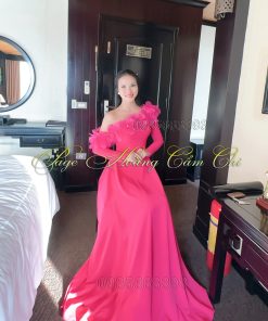 Áo dài thiết kế mã T146 Hoàng Cẩm Chi