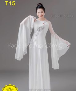Áo dài thiết kế mã T15 Hoàng Cẩm Chi