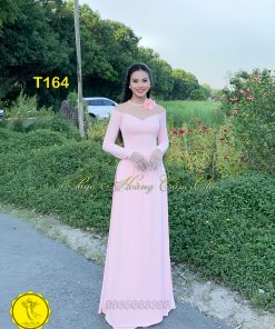 Áo dài thiết kế mã T164 Hoàng Cẩm Chi