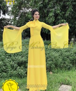 Áo dài thiết kế mã T21 Hoàng Cẩm Chi