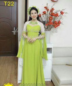Áo dài thiết kế mã T22 Hoàng Cẩm Chi