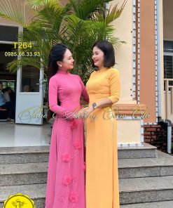 Áo dài thiết kế mã T264 Hoàng Cẩm Chi