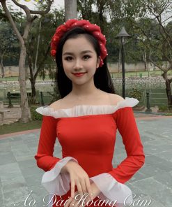 Áo dài thiết kế mã T30 Hoàng Cẩm Chi