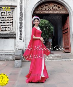 Áo dài thiết kế mã T32 Hoàng Cẩm Chi