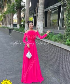 Áo dài thiết kế mã T33 Hoàng Cẩm Chi