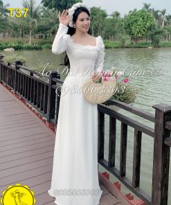 Áo dài thiết kế mã T37 Hoàng Cẩm Chi