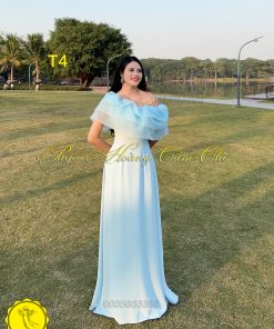 Áo dài thiết kế mã T4 Hoàng Cẩm Chi