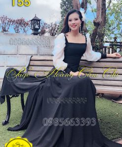 Áo dài thiết kế mã T55 Hoàng Cẩm Chi