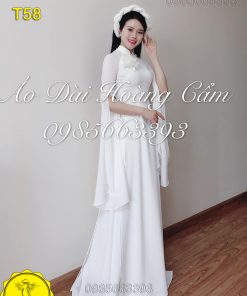 Áo dài thiết kế mã T58 Hoàng Cẩm Chi