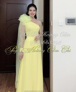 Áo dài thiết kế mã T76 Hoàng Cẩm Chi