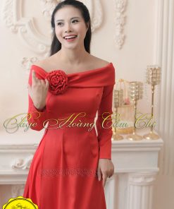 Áo dài thiết kế mã T82 Hoàng Cẩm Chi