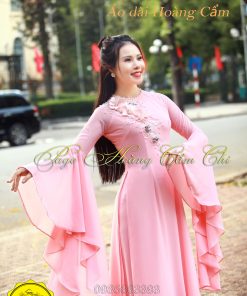 Áo dài thiết kế mã T83 Hoàng Cẩm Chi