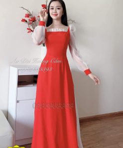 Áo dài thiết kế mã T96 Hoàng Cẩm Chi