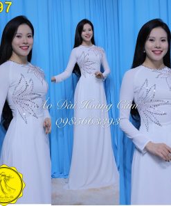 Áo dài thiết kế mã T97 Hoàng Cẩm Chi