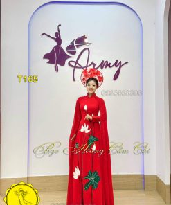 Áo dài thiết kế cao cấp mã T165 Hoàng Cẩm Chi