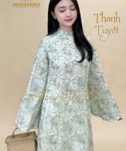 Áo dài cách tân Thanh Tuyết mã T408 Hoàng Cẩm Chi