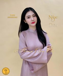 Áo dài cách tân Ngọc Diệu mã T405 Hoàng Cẩm Chi