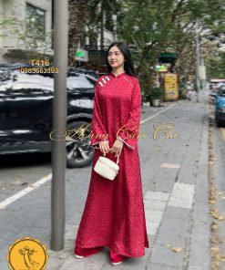 Áo dài cách tân mã T416 Hoàng Cẩm Chi
