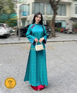 Áo dài cách tân mã T418 Hoàng Cẩm Chi
