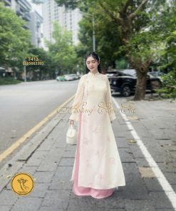 Áo dài cách tân mã T413 Hoàng Cẩm Chi