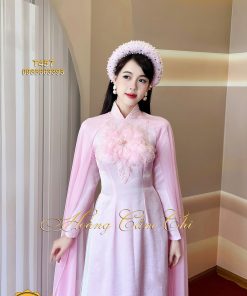 Áo dài thiết kế Yên Hà mã T457 Hoàng Cẩm Chi