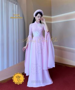 Áo dài thiết kế Đuốc Sen mã T464 Hoàng Cẩm Chi