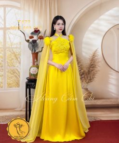 Áo dài thiết kế Tiên Ý mã T472 Hoàng Cẩm Chi